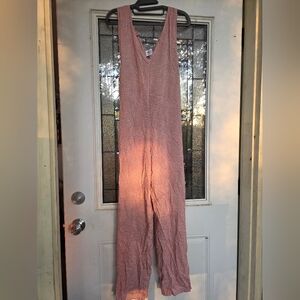 The B.O.D Pink Polka Dot Size Medium romper Jumper Onsie